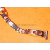 Watch bracelet Stretch Elastic Ladies 16mm Perforated vintage rally,Serge Gainsbourg,racing steel bracelet