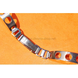 Watch bracelet Stretch Elastic Ladies 16mm Perforated vintage rally,Serge Gainsbourg,racing steel bracelet