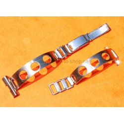 Watch bracelet Stretch Elastic Ladies 16mm Perforated vintage rally,Serge Gainsbourg,racing steel bracelet