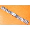 Vintage 70s bracelet 18mm flat folded links watch Steel band omega Seamaster,Speedmaster,IWC,Enicar
