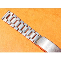 Vintage 70s bracelet 18mm flat folded links watch Steel band omega Seamaster,Speedmaster,IWC,Enicar