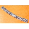 Vintage 70s bracelet 18mm flat folded links watch Steel band omega Seamaster,Speedmaster,IWC,Enicar