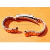 Vintage 70s bracelet 18mm flat folded links watch Steel band omega Seamaster,Speedmaster,IWC,Enicar
