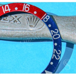 ROLEX 1675 RED BACK VINTAGE 1969 BEZEL INSERT PEPSI RED BLUE GMT MASTER 1675,16750 WATCH INLAY PART