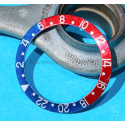 ROLEX 1675 RED BACK VINTAGE 1969 BEZEL INSERT PEPSI RED BLUE GMT MASTER 1675,16750 WATCH INLAY PART