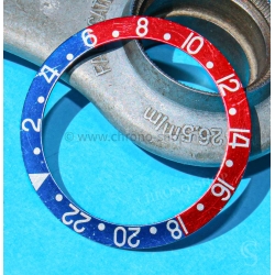 ROLEX 1675 RED BACK VINTAGE 1969 BEZEL INSERT PEPSI RED BLUE GMT MASTER 1675,16750 WATCH INLAY PART