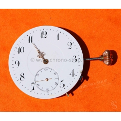 Vintage Pocket Watch Swiss Horological Elegance Porcelain Dial Louis XVI Rose Gold Hands