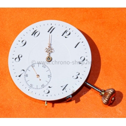 montre de poche ancienne montre vintage cadran porcelaine aiguilles or rose style Louis XVI à restaurer