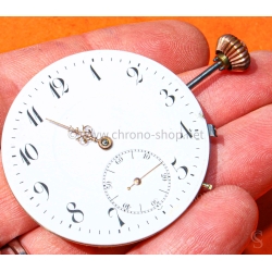 Vintage Pocket Watch Swiss Horological Elegance Porcelain Dial Louis XVI Rose Gold Hands