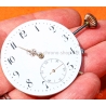 Vintage Pocket Watch Swiss Horological Elegance Porcelain Dial Louis XVI Rose Gold Hands