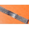 Vintage 70s bracelet 18mm flat folded links watch Steel band Omega,IWC,Enicar,Tissot,Jaeger,Breitling