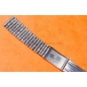 Vintage 70s bracelet 18mm flat folded links watch Steel band Omega,IWC,Enicar,Tissot,Jaeger,Breitling