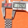 Vintage 70s bracelet 18mm flat folded links watch Steel band Omega,IWC,Enicar,Tissot,Jaeger,Breitling