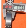 Vintage 70s bracelet 18mm flat folded links watch Steel band Omega,IWC,Enicar,Tissot,Jaeger,Breitling