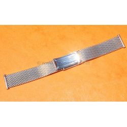Vintage Rare 20mm Elegant steel mesh watch bracelet divers band 60-70s Breitling,Omega,IWC,Tissot,Enicar