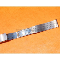 Vintage Rare 20mm Elegant steel mesh watch bracelet divers band 60-70s Breitling,Omega,IWC,Tissot,Enicar