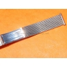 Vintage Rare 20mm Elegant steel mesh watch bracelet divers band 60-70s Breitling,Omega,IWC,Tissot,Enicar