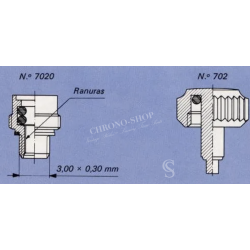 Rolex vintage tube de couronne 702 / 24-7020, 7mm montres Submariner 5512 5513,1680,1665, Daytona 6263,6265