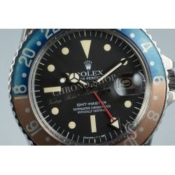 Rolex Vintage GMT Master 1675 index Tritium Matte Black Mark IV watch Dial GMT 1675 Cal auto.1575,1565