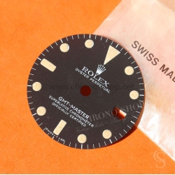 Rolex Vintage GMT Master 1675 index Tritium Matte Black Mark IV watch Dial GMT 1675 Cal auto.1575,1565