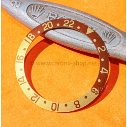 ROLEX VINTAGE FAT FONT FADED INSERT MONTRES ANCIENNES GMT MASTER 16753, 16758, 1675/3, 1675/8 Rootbeer