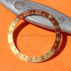 Rolex Vintage FAT FONT 70's GMT Two Tone 16753, 16758, 1675/3, 1675/8, 16750 Root Beer Faded bezel Insert