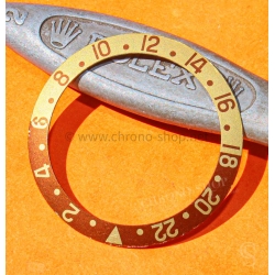 ROLEX VINTAGE FAT FONT FADED INSERT MONTRES ANCIENNES GMT MASTER 16753, 16758, 1675/3, 1675/8 Rootbeer