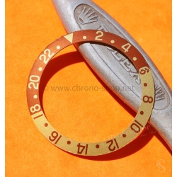 ROLEX VINTAGE FAT FONT FADED INSERT MONTRES ANCIENNES GMT MASTER 16753, 16758, 1675/3, 1675/8 Rootbeer