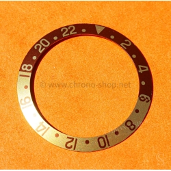 ROLEX VINTAGE FAT FONT FADED INSERT MONTRES ANCIENNES GMT MASTER 16753, 16758, 1675/3, 1675/8 Rootbeer