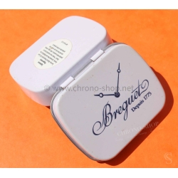 Rare Original Breguet Mini Aluminum Box Breguet Since 1775 White and Blue
