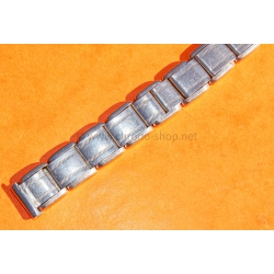 Bracelet extensible montres vintages acier 15mm années 60-70 Breitling,Omega,heuer,Tissot,IWC,Jaeger