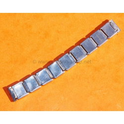 Bracelet extensible montres vintages acier 15mm années 60-70 Breitling,Omega,heuer,Tissot,IWC,Jaeger