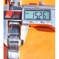Vintage Watch bracelet Rare 15mm expandable steel divers band 50s/60s Breitling,Omega,IWC,Tissot,Tudor