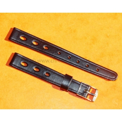 BRACELET RALLY BRACELET RACING PERFORÉ VINTAGE STYLE CUIR TROPIC 12mm MONTRES DAMES, MONTRES FEMMES