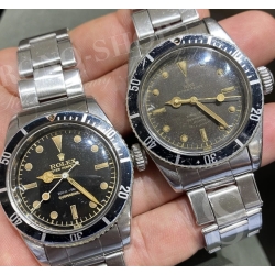 ROLEX VERRE ACRYLIQUE HESALITE TROPIC 17 SUPERDOME 25-17 MONTRES VINTAGES SUBMARINER 5510, 6200, 6538, 7924