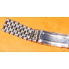 Vintage 70s bracelet 17mm flat folded links watch Steel band Omega,IWC,Enicar,Tissot,Jaeger,Breitling