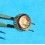 ROLEX original gold color crown triple lock 703 Watch Crown Part Triplock 16613, 16618, 16808, 16083