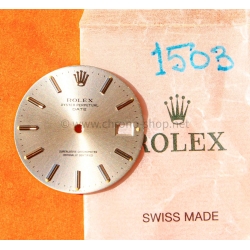 Rolex Grey color Oyster Perpetual Date 1500,1501 vintages mens wristwatch Dial Ø27mm Cal 1570,1560