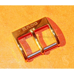 RADO Authentic vintage watch Gold plated polished Tin tang 19/16mm Buckle bracelet strap,leather,rubber