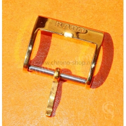 RADO Authentic vintage watch Gold plated polished Tin tang 19/16mm Buckle bracelet strap,leather,rubber