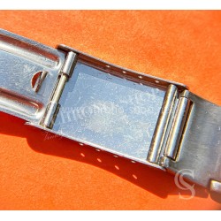 Vintage Watch Bracelet Rare 70's Swiss band Ssteel Sport Bracelet 24mm Zenith,Tissot,Enicar,Longines,Heuer,Omega,IWC