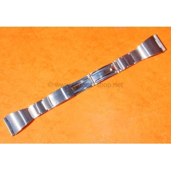 Bracelet vintage incurvé 24mm 70's Acier montres vintages Zenith,Tissot,Heuer,IWC,Breitling,Movado,Enicar,Omega,ZRC