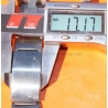 Bracelet vintage incurvé 24mm 70's Acier montres vintages Zenith,Tissot,Heuer,IWC,Breitling,Movado,Enicar,Omega,ZRC