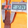 Vintage 14mm racing-style leather watch strap brown color bracelet rallye perforations