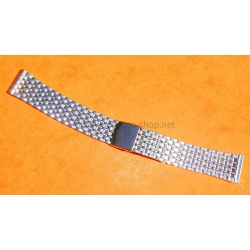 Vintage Watch Bracelet Rare 70's Swiss band Ssteel jubilee style Bracelet 18mm Tissot,Enicar,Longines,Heuer