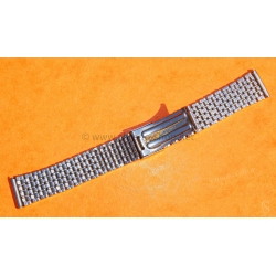 Bracelet vintage 18mm 70's Acier montres vintages Zenith,Tissot,Heuer,IWC,Breitling,Movado,Enicar,Omega,ZRC