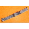 Vintage Watch Bracelet Rare 70's Swiss band Ssteel jubilee style Bracelet 18mm Tissot,Enicar,Longines,Heuer