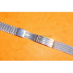 Vintage Watch Bracelet Rare 70's Swiss band Ssteel jubilee style Bracelet 18mm Tissot,Enicar,Longines,Heuer