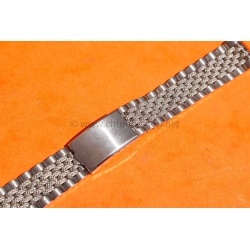 Bracelet jubilée Acier Anses courbes 20mm Montres vintage Heuer,IWC,Omega,Breitling,Vacheron, Jaeger