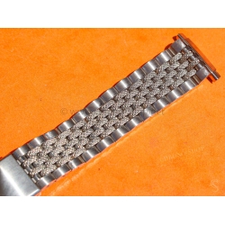 Vintage Collectible watch Ssteel bracelet jubilee Beads of Rice 20mm Patek,Heuer,IWC,Omega,Breitling,Vacheron
